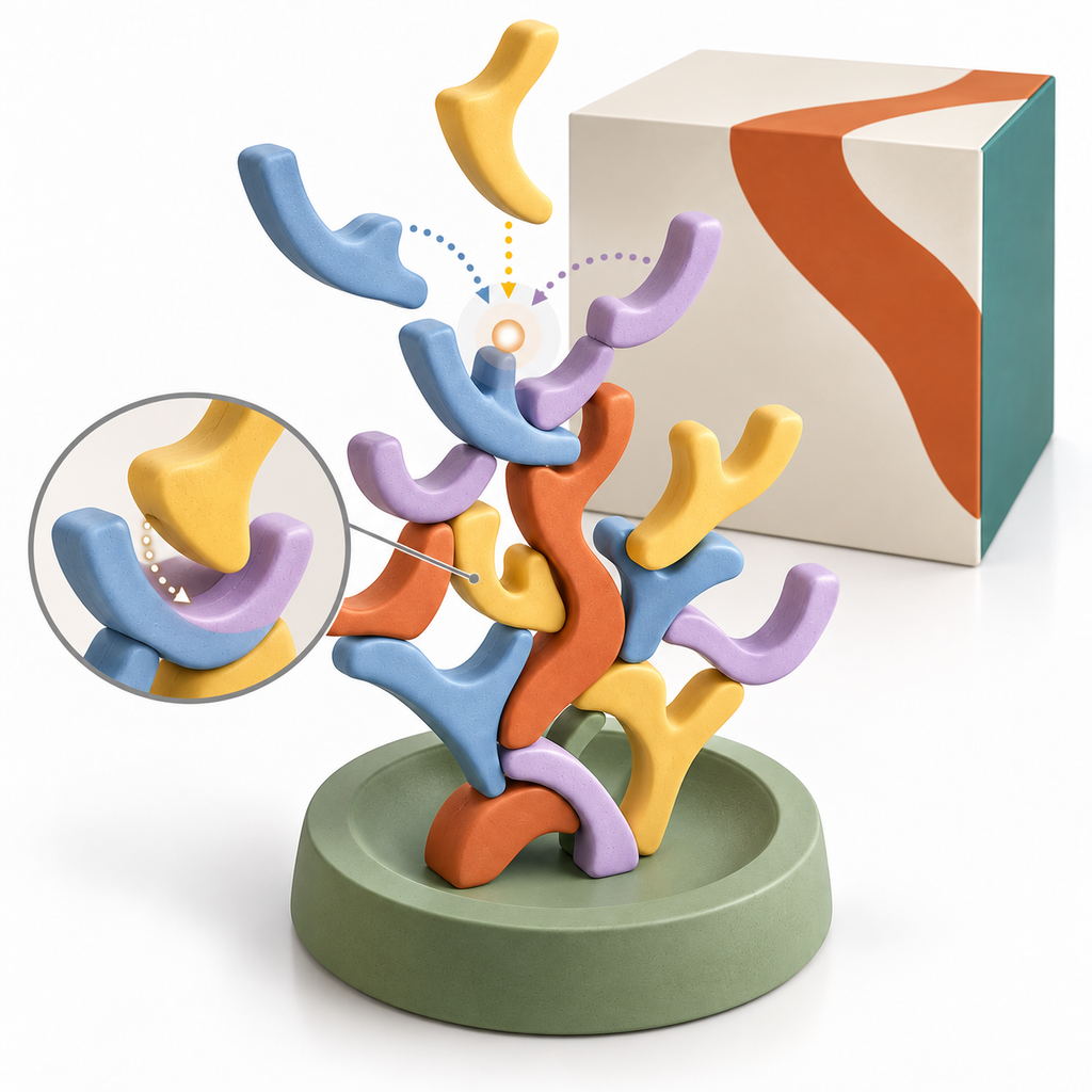 Rainbow Balance Stacking Toy – Stack, Balance & Build Endless Creativity