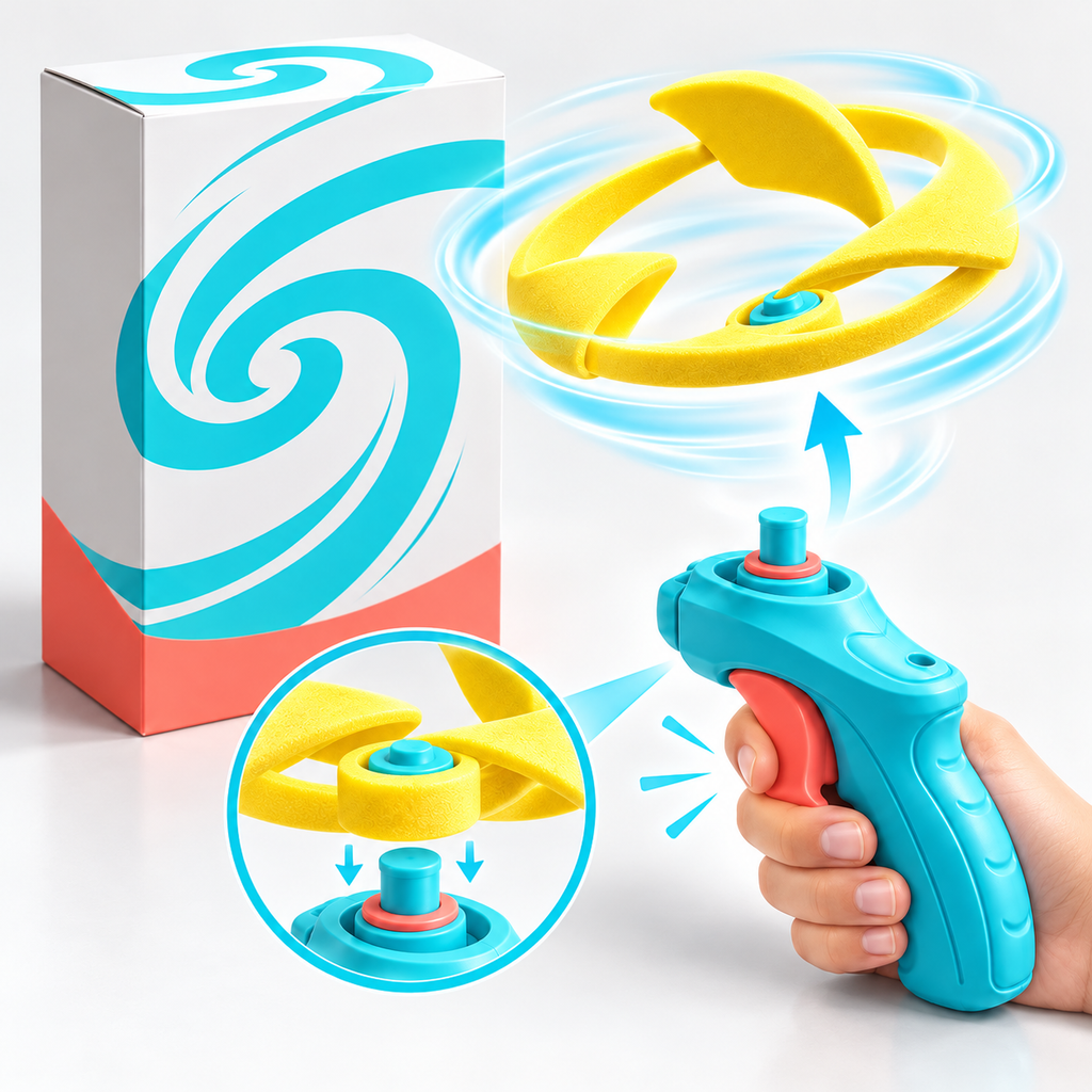 Flying Saucer Launcher Toy – Launch, Soar & Enjoy Endless Outdoor Adventures