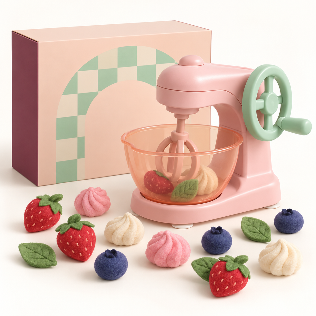 Kids' Pretend Play Stand Mixer – Mix, Create & Whip Up Sweet Imagination