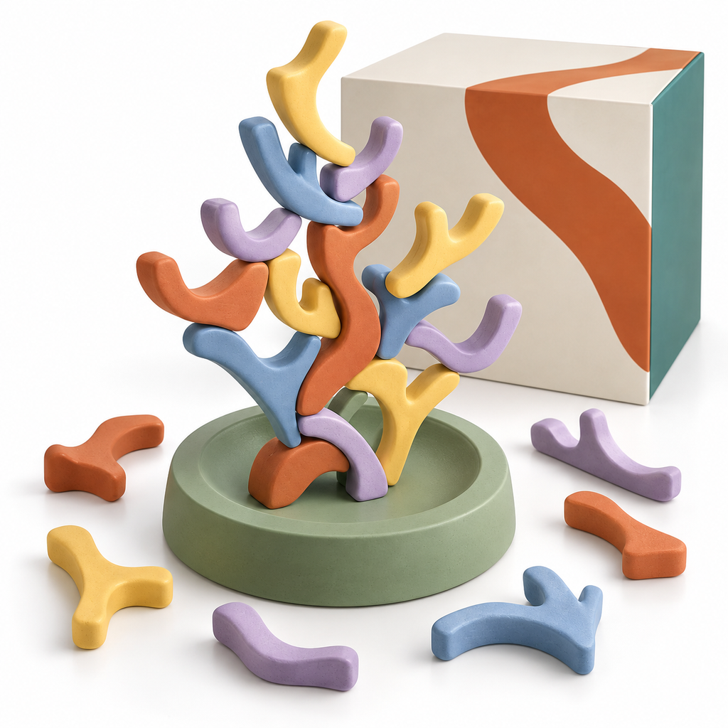 Rainbow Balance Stacking Toy – Stack, Balance & Build Endless Creativity