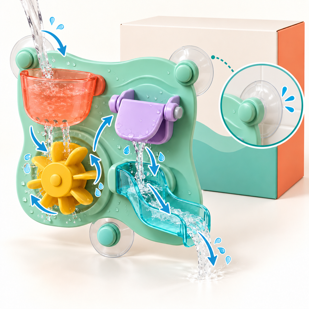 Kids' Waterfall Bath Toy – Pour, Splash & Make Bath Time Magical